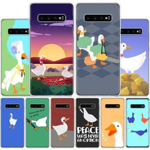 Untitled Goose Game Interesting Duck Game Phone Case For Samsung Galaxy A51 A71 A50S A30S A10 A20E A40 A70 M30S A01 A21 A6 A7 A8