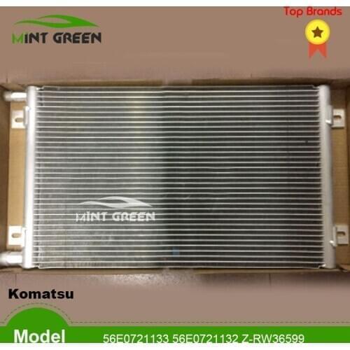 For Auto AC Air Conditioner Condenser Radiator for Car Komatsu Excavator Wheel Loader 56E0721133 56E0721132 Z-RW36599