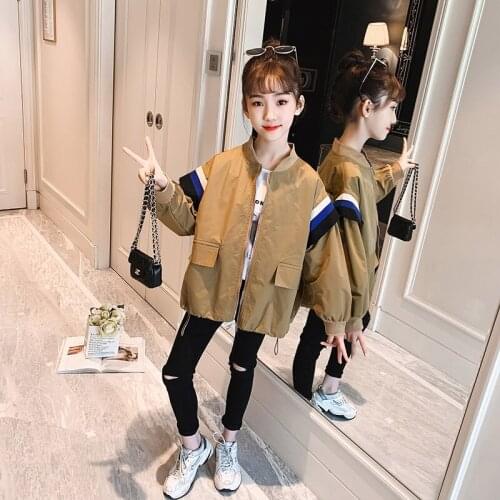 New Zipper Children Spring Autumn Coats Girls Boys Jackets Top Sports Outfits Toddler Teenage Children High Quality