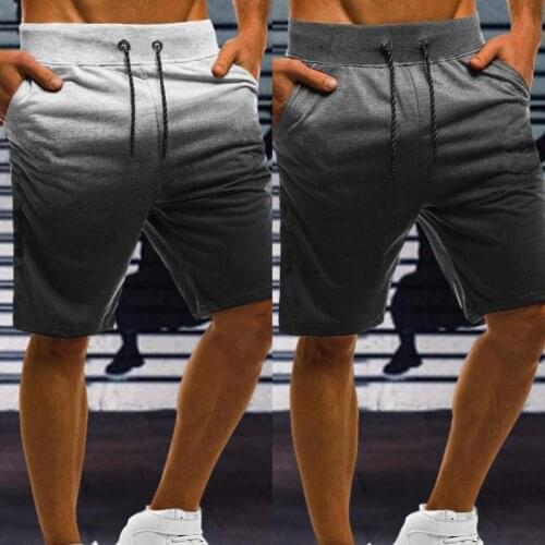 2021 Summer Cargo Shorts Men Trend Brand Mens High Street Drawstring Knee Length Pants Print Casual Shorts Male