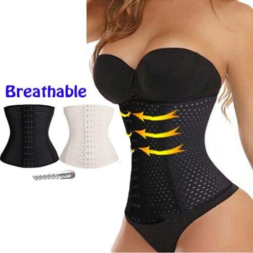 Fashion Hot Rubber Waist Trainer Cincher Underbust Shapers Corset Body Shapewear Women Breathable Waist Shapers Plus Size