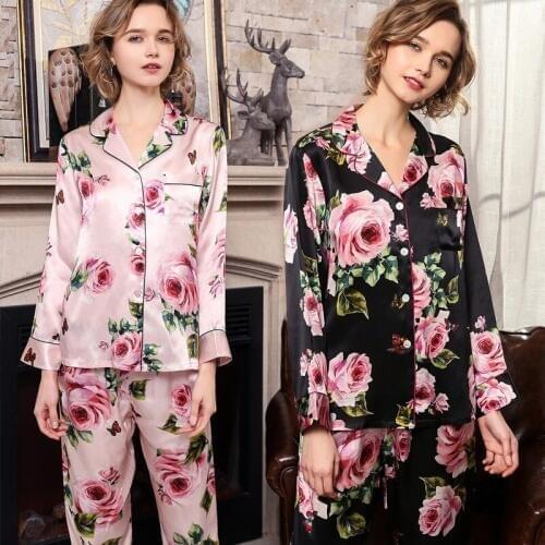 MUMUYOU Women's Silk Pajamas