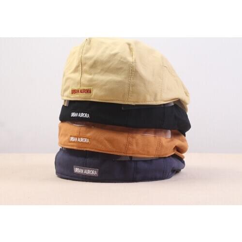 2021 New Wearing Style Men Hats Berets Letter embroidery British Western Style Cap Classic Woman Vintage Cotton And Linen Beret