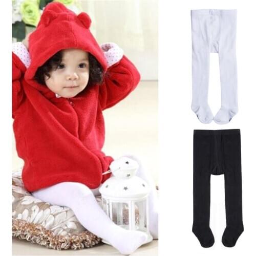 Toddler Baby Girls Solid Soft Tights Pantyhose Autumn Winter Warm Cotton Tights Princess Baby Clothing 0-24M