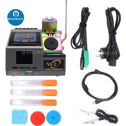 WL HT AC F220 precision soldering station with JBC soldering iron tips JBC C245/210/115 Handle for mobile phones welding repair