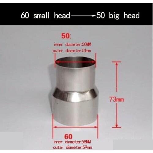 Smoke exhaust pipe reducing adapter for solving the problem of smoke exhaust pipe connection Stainless steel smoke exhaust pipe