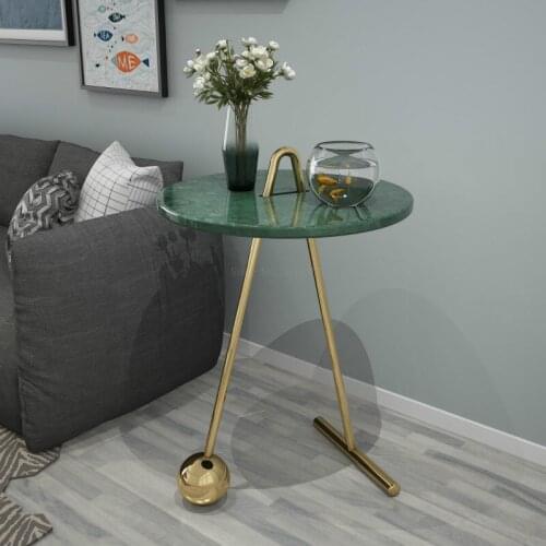 Nordic marble living room sofa corner several modern minimalist bedroom leisure mini storage round table coffee table