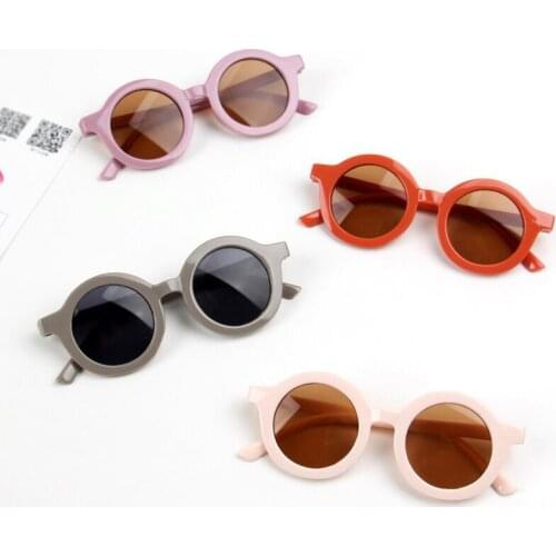 Childrens Round Frame Sunglasses 2021 Cute Small Sun Glasses Boys Girls Cool Sunglasses Kids UV400 Gafas De Sol Para Hombre