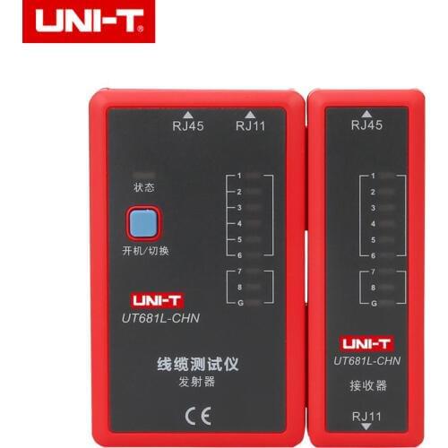 UNI-T UT681L Cable Tester Network Cable / Telephone Line Dual-use Tester LED Status Display