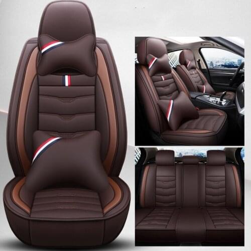 ZHOUSHENGLEE Universal Leather Car seat covers For Chery Ai Ruize A3 Tiggo X1 QQ A5 E3 V5 QQ3 QQ6 QQme A5 BSG E5 car accessories