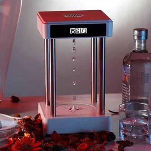 High-end Creative Gift Anti Gravity Floating Levitating Water Drops Time Lamp For Desk Decoration Birthday Home Decor