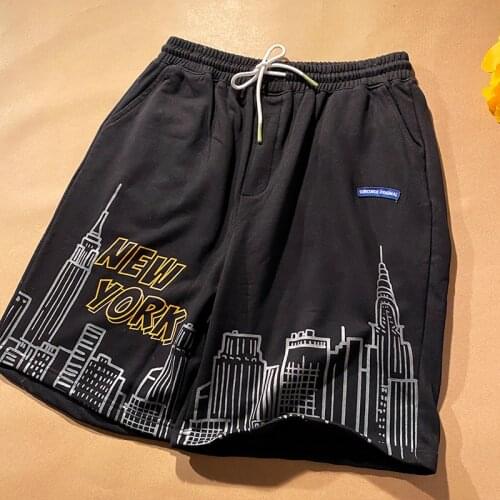 Ins Retro Letters Creative Hip Hop Woman Pants Teens Students Drawstring Sweatpants 2021 Summer New Joggers Knee Length Bottoms