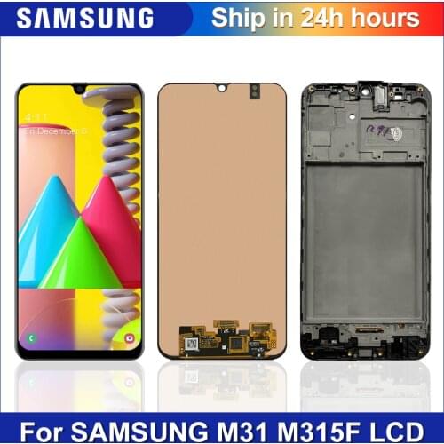 6.4'' Original M31 LCD Replacement For Samsung Galaxy M31 M315 M315F SM-M315F Display Touch Screen Digitizer Assembly