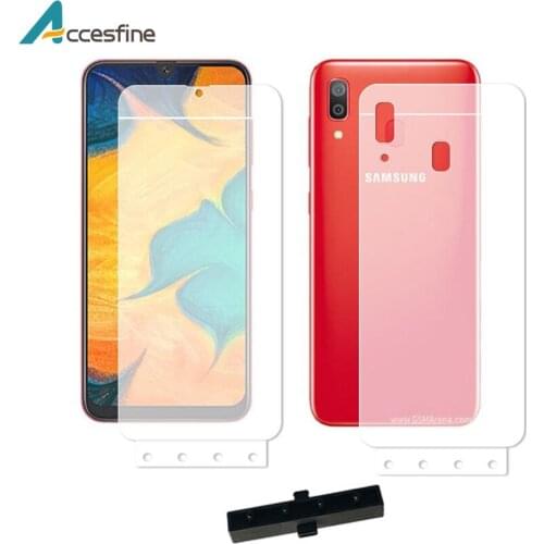 2PCS 6D M10 S10 Soft Nano Front Back film For Samsung Galaxy A30 A50 A10 A20 A70 A60 TPU Full Cover Hydrogel Screen Protector