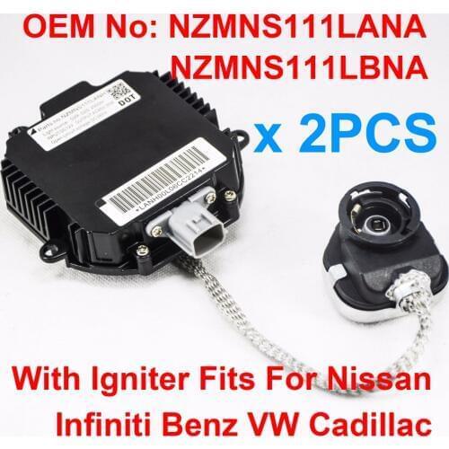2x 35W D2R D2S OEM HID Xenon Headlight Ballast Igniter Computer Control Unit Part NZMNS111LANA NZMNS111LBNA For Nissan Infiniti