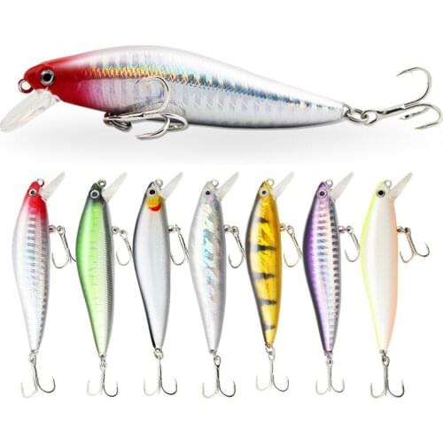 3Pcs Fishing Lures Casting Floating Minnow Fishing Lure 5g 7.6g 12.5g Sea Fishing Hard Bait Piura Seabass Baits fishing tackle