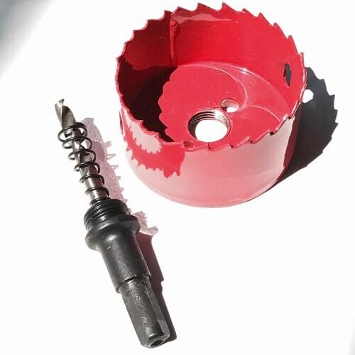 Free shipping of 1PC 42-70mm HSS M42 Bi-metal steel made hole saw for thin iron wood plastic hole opener underreamer drill bits