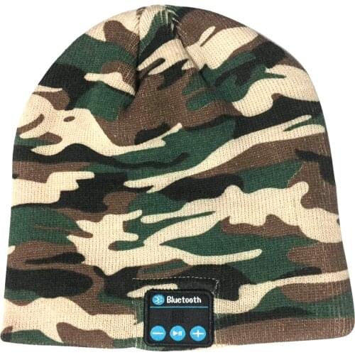 Bluetooth Knitted Hat Camouflage Personal Bluetooth Hat Headset Bluetooth Devices For Mobile Phones, IPAD, Laptops