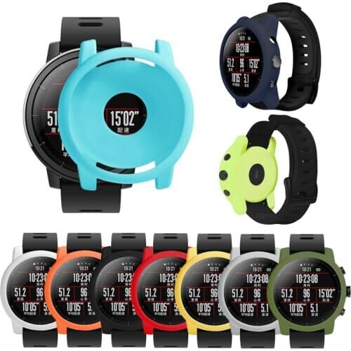 Watch Case For Xiaomi Huami For Amazfit 2/2S Watch Case Cover Stratos Full Frame Silicone Bumper Case