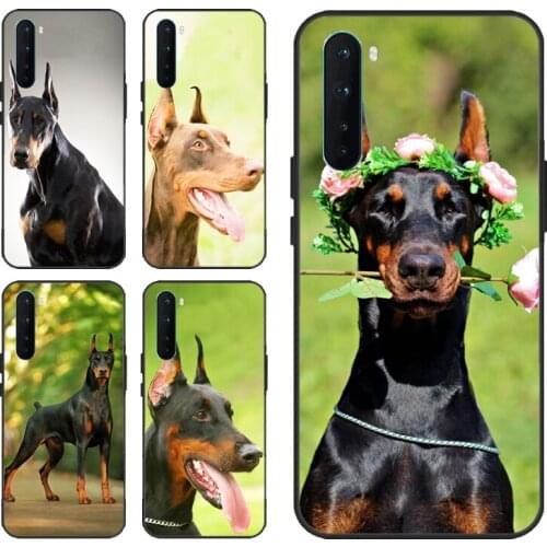 Doberman Pinscher Dog Case For Realme C3 XT X2 X7 6 7 Pro For OnePlus 7T 8 Pro Nord For OPPO Reno4 Pro A9