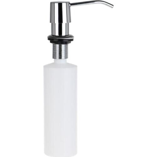 300ml Soap Dispenser Built-In Installation Lotion Pump Liquid Detergent Organizer Plastic Sanitizer Container X4YD