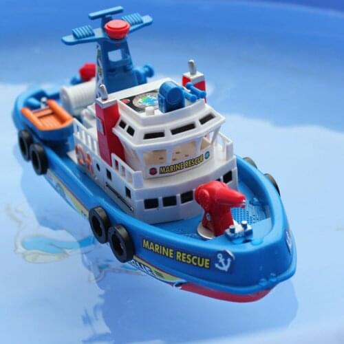 Children Electric Music Light Boat Skillful Design and Exquisite Appearance Model Toys Water Spray Boat Educational Toy