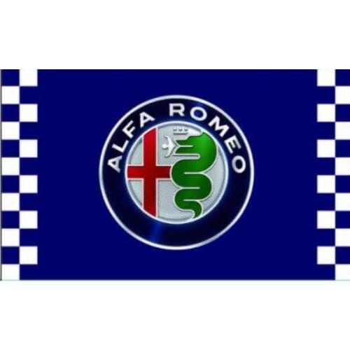 Alpha flag customer banner flag 3x5ft car 100% Polyester free