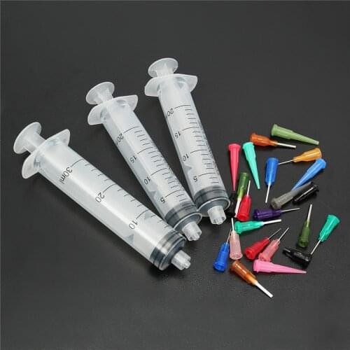 JimBon 20-30CC Syringe SMT SMD PCB Welding Solder Flux Paste Adhesive Glue Liquid Dispenser EFD Welding Fluxes for Welding Tools