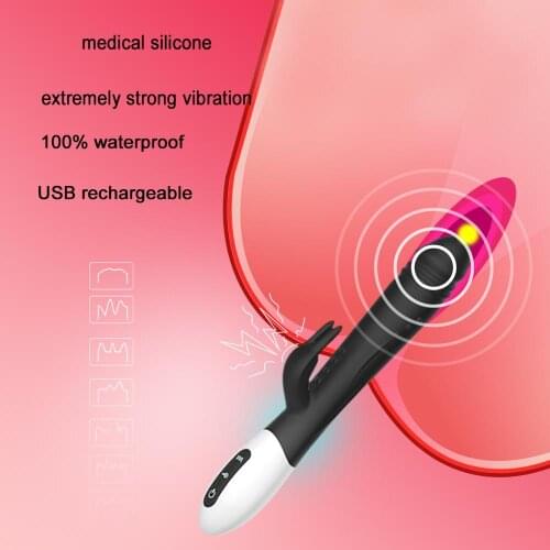 Rabbit Vibrator Clit Stimulation G-Spot Stimulator Massager Dildo Vibrator Sex Toys for Women Masturbation