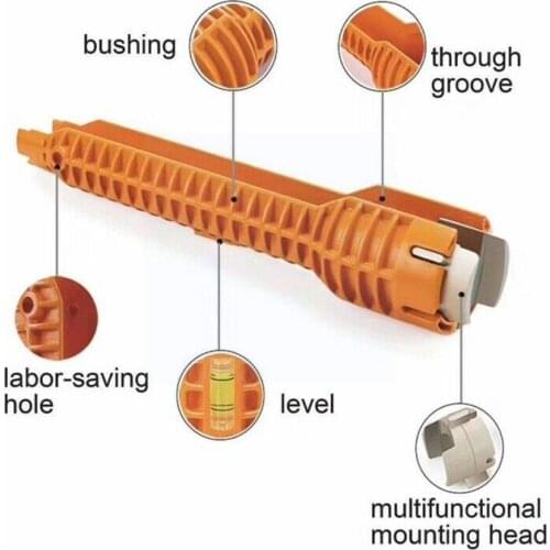 Multifunction Sink Basin Faucet Wrench Sink Household Tap Install Spanner Installer Kitchen Bath Tools Red B9N6