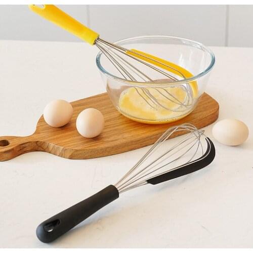 12 Inch Multifunctional Egg Beater With Silicone Spatula Stainless Steel Wire Manual Whipped Cream To Stir The Batter DIY Tools