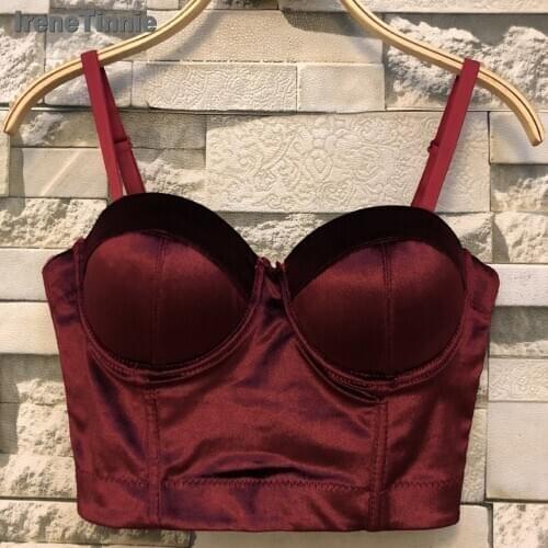 Irene Tinnie 2021 Hot Selling Thin Sexy Tight Personality Hollow Chest Vest Women Sleeveless High Street Bustier Crop Tops