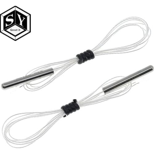 GREAT IT PT100 Platinum Resister Temperature Sensor Waterproof Temp Probe -20~450 Celsius Insulated Shielding Fiberglass 50CM