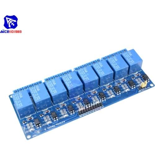 5V 8-Channel Relay Module Board For Arduino Optocoupler 8 Channel Relay Smart Home Switch Max 10A AC 250V DC 30V