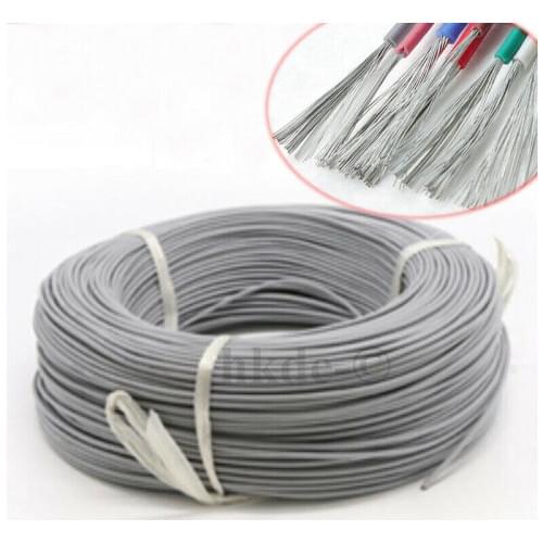 Gray Color Silicon Wire 16AWG-30AWG UL3239 Tinned Copper Wire Heatproof Soft Silicone Silica Gel Wire Connect Cable