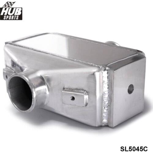Universal Aluminum 12"x11"X4.5" Bar & Plate Front Mount Water-To-Air Intercooler I/O 3.0" HU-SL5045C