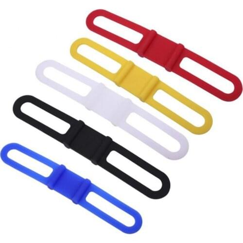 Bike Bicycle Light Bandage Silicone Band Flash Light Flashlight Phone Strap Mount Holder Cycling Accessories