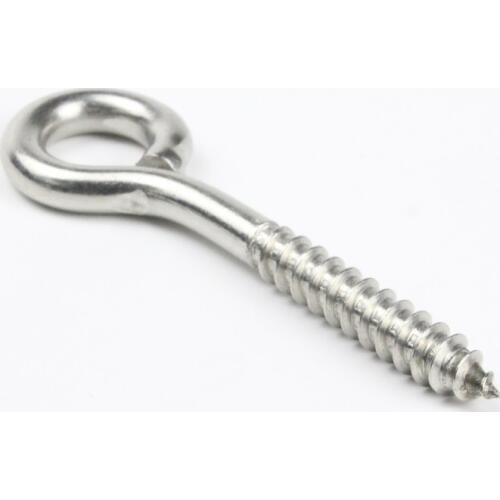 1PCS 103mm Big Eye Screw Bolt Hook 304 Stainless Steel Screw Eye DIY Rope Accessories Wood Screws Jewellery Accessories