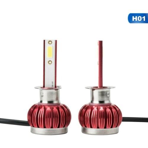 2PCS K1 LED Headlight COB Single Beam Bulb white LED H1 H4 H7 200W 20000LM Car Head Light Bulb Conversion Kit 9V -32V car lights