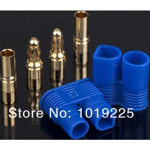 500 Pairs EC3 Banana Plug Female Male Bullet Connector with Housing For RC ESC LIPO Battery Motor
