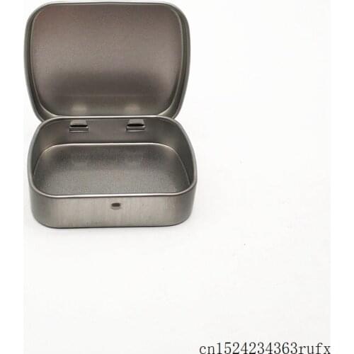 800 Pcs Hinge Tin Boxes Plain Tin Gift Box Silver Candy Boxes for Choclate Metal Storage Box