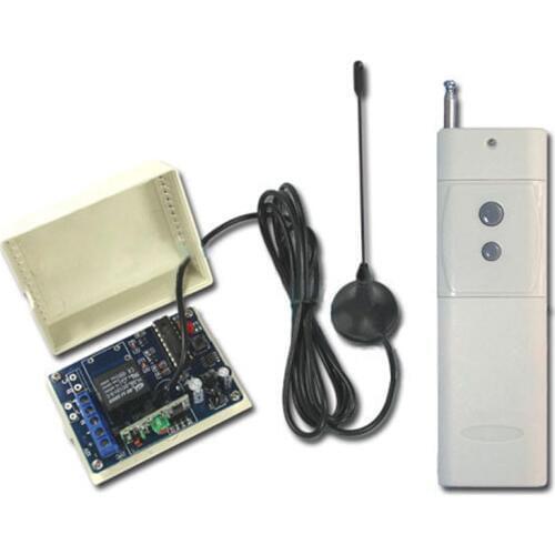 3000M DC12V 10A 1CH 315/433MHz RF Wireless Remote Control Power Switch Radio Controller Transmitter Receiver With Antenna