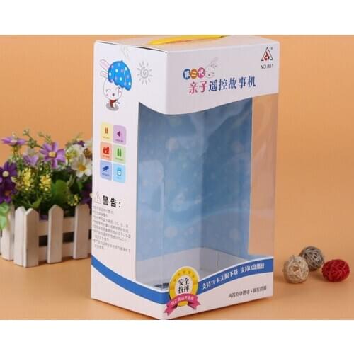 Fast delivery Custom Glossy Lamination Printing Handling clear plastic Components box Free Sample ---DH40081