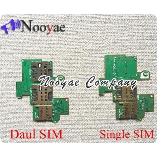 C2004 C2005 Sim Card Slot For Sony Xperia M C1904 C1905 SD Card Tray Holder Socket Flex Cable Replacement + tracking
