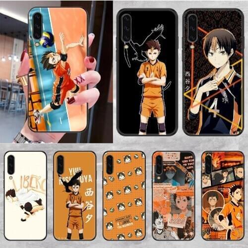Yu Nishinoya Haikyuu Phone case For Samsung Galaxy A 3 5 7 8 10 20 21 30 40 50 51 70 71 E S 2016 2018 4G black soft cell cover