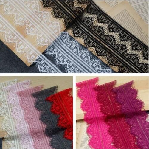 Length 6 meters wide 10CM bilateral eyelash lace garment accessories DIY decoration