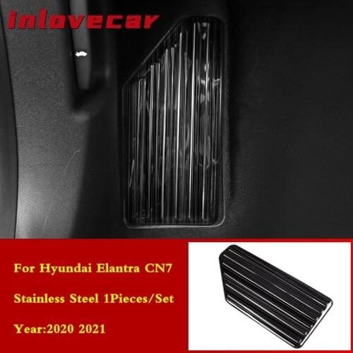 For Hyundai Elantra CN7 2020 2021 Stainless steel Car Rest pedal Accelerator Pedal Brake Pedal Footrest Pedal Plate Cover