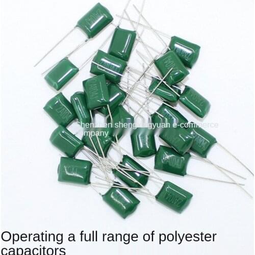 Polyester capacitor 2A104J 100V 0.1UF 2A104 MYLAR CAP original new 50pcs