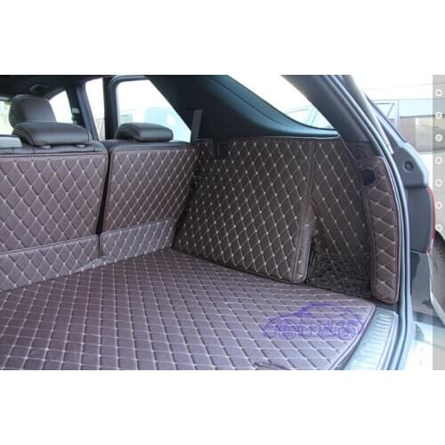 Customized Full Covered Trunk Mats for Mercedes Benz GLE 400 450 Waterproof Durable Boot Carpets for GLE