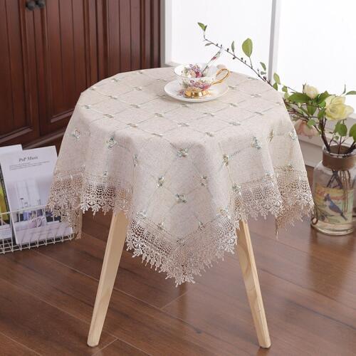 Lace tablecloth manufacturer tea table cloth European table cloth simple dust cover air conditioning cover tea table cloth